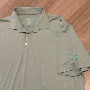 Johnnie‎ O Shirt Mens XXL Polo Green Short Sleeve Soft Performance Surfer